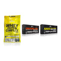 Olimp Marken-Trio: Whey Protein + Creatine Mega + AAKG Extreme – alle enthaltenen Artikel