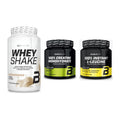 BioTech USA Marken-Trio: Whey Shake + Creatine + 100% Instant – alle enthaltenen Artikel