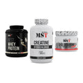 MST Marken-Trio: Best Whey Protein + Creatine HCL + Glutamine – alle enthaltenen Artikel