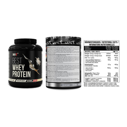 MST Marken-Trio: Best Whey Protein + Creatin Monohydrate + BCAA Zero – alle enthaltenen Artikel