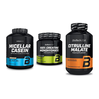 BioTech USA Marken-Trio: Micellar + Creatine + Citrulline – alle enthaltenen Artikel