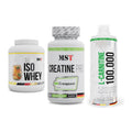 MST Marken-Trio: Iso Clear + Creatine Pro + L-Carnitine – alle enthaltenen Artikel