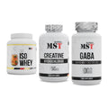 MST Marken-Trio: Iso Clear + Creatine HCL + GABA 1000mg – alle enthaltenen Artikel