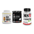 MST Marken-Trio: Iso Clear + Creatin Monohydrate + L-Carnitine Acetyle – alle enthaltenen Artikel