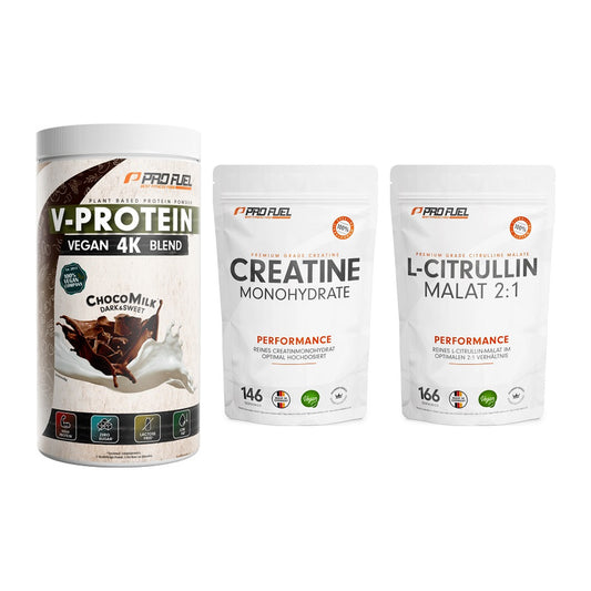 ProFuel Marken-Trio: V-PROTEIN + Creatine + L-Citrullin – alle enthaltenen Artikel
