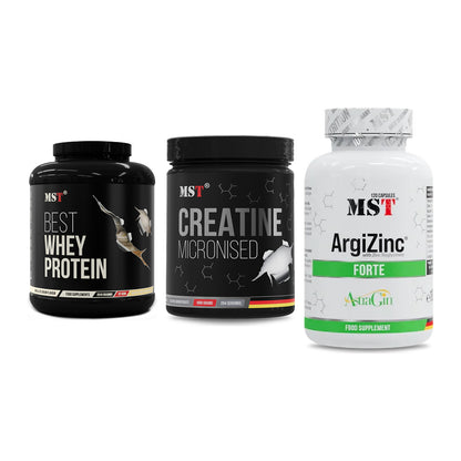 MST Marken-Trio: Best Whey + Creatin Monohyd + ArgiZinc Forte – alle enthaltenen Artikel