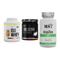 MST Marken-Trio: Iso Clear 900g + Creatin Monohyd + ArgiZinc Forte – alle enthaltenen Artikel