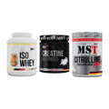 MST Marken-Trio: Iso Clear 900g + Creatin Monohyd + Citrulline – alle enthaltenen Artikel
