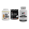 MST Marken-Trio: Iso Clear 900g + Creatin Monohyd + L-Arginine 120 – alle enthaltenen Artikel