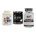 MST Marken-Trio: Iso Clear + Creatin Monohydrate + Arginin AAKG 1178mg – alle enthaltenen Artikel