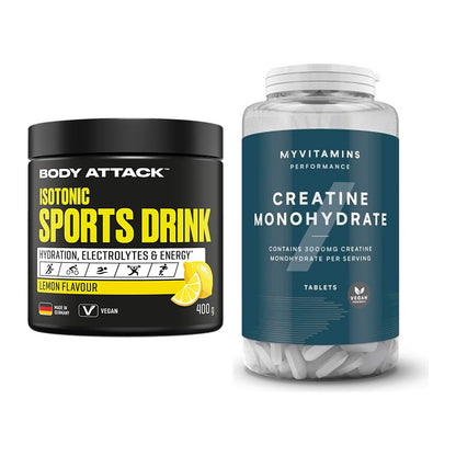 Masseaufbau-Set: Body Attack Isotonic + MyProtein MyVitamins – alle enthaltenen Artikel