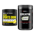 Masseaufbau-Set: Body Attack Isotonic + Sinob Creatin CREAPURE – alle enthaltenen Artikel