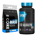 Masseaufbau-Set: FA Nutrition Core Mass + EFX Kre-Alkalyn 3000 – alle enthaltenen Artikel