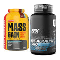 Masseaufbau-Set: Nutrend Mass Gain + EFX Kre-Alkalyn PRO – alle enthaltenen Artikel