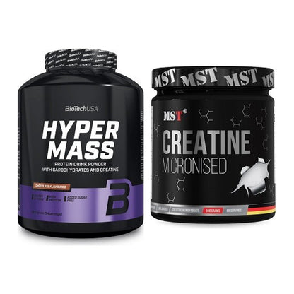 Masseaufbau-Set: BioTech Hyper Mass 2270g + MST Creatin Monohydrate – alle enthaltenen Artikel