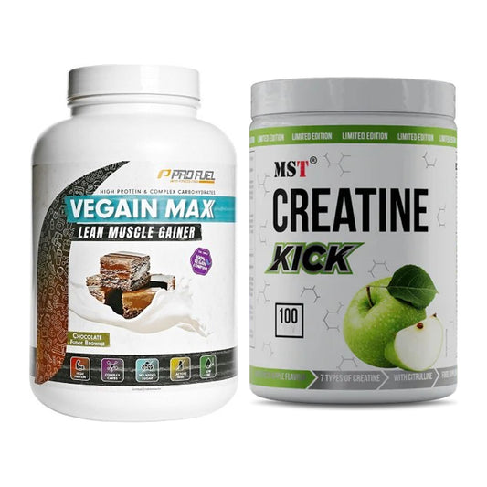 Masseaufbau-Set: ProFuel VEGAIN MAX Gainer + MST Creatine Kick 1000g – alle enthaltenen Artikel
