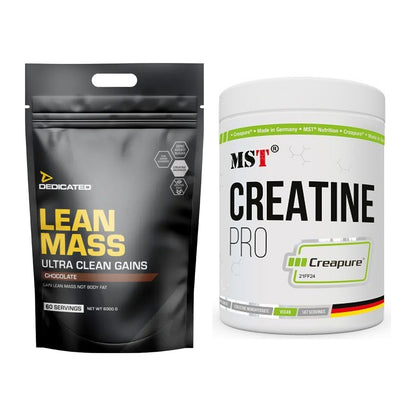 Masseaufbau-Set: Dedicated Lean Mass Gainer + MST Creatin Pro CREAPURE – alle enthaltenen Artikel