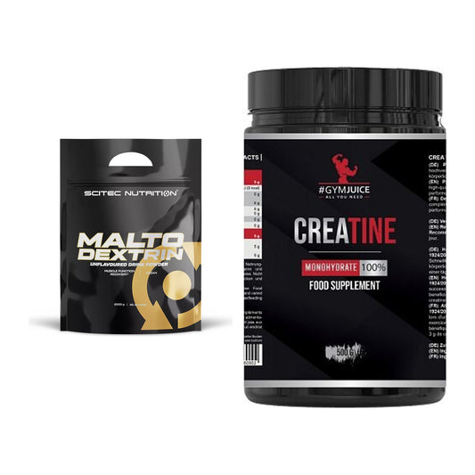 Masseaufbau-Set: Scitec Maltodextrin 2000g + #GYMJUICE Creatine – alle enthaltenen Artikel