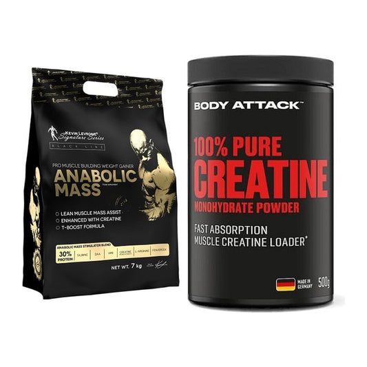 Masseaufbau-Set: Kevin Levrone Anabolic + Body Attack 100% Pure – alle enthaltenen Artikel