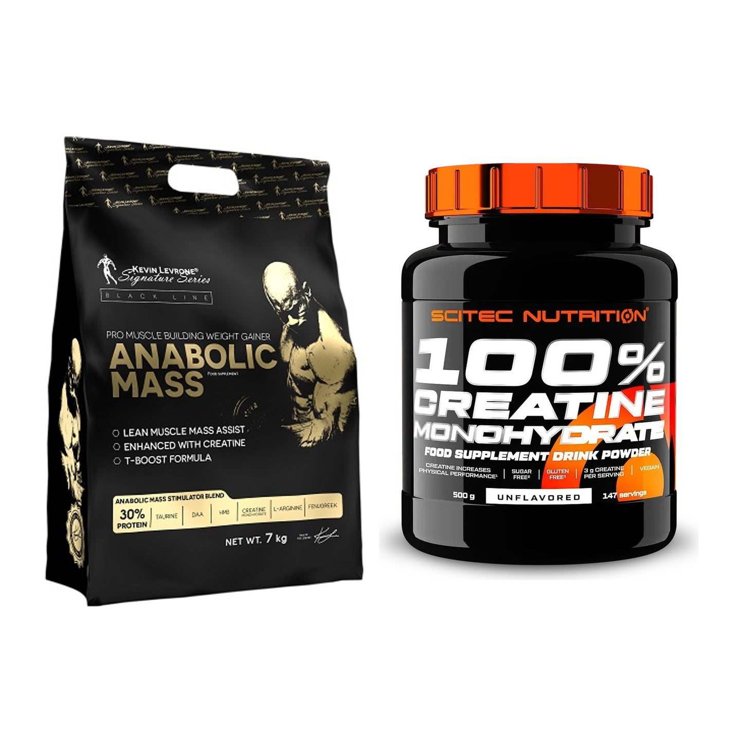 Masseaufbau-Set: Kevin Levrone Anabolic + Scitec Creatine – alle enthaltenen Artikel