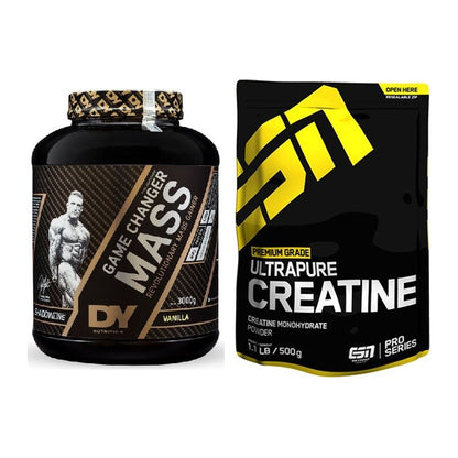 Masseaufbau-Set: DY Nutrition Game Changer + ESN Ultrapure Creatine – alle enthaltenen Artikel