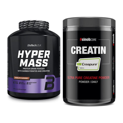 Masseaufbau-Set: BioTech Hyper Mass + Sinob Creatin CREAPURE – alle enthaltenen Artikel