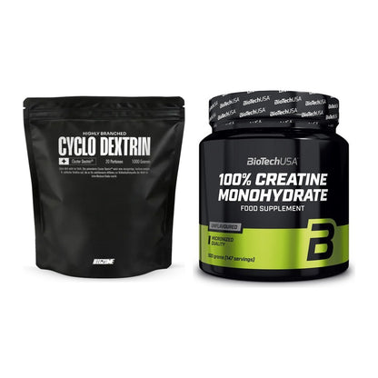 Masseaufbau-Set: Big Zone Cyclo Dextrin + BioTech Creatine Monohydrate – alle enthaltenen Artikel