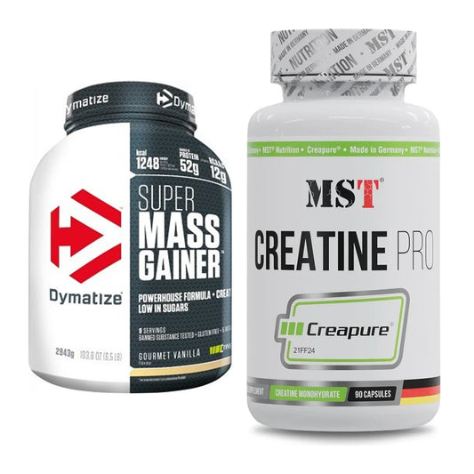 Masseaufbau-Set: Dymatize Super Mass + MST Creatine Pro CREAPURE – alle enthaltenen Artikel