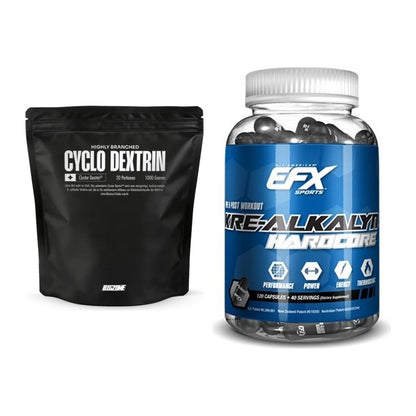 Masseaufbau-Set: Big Zone Cyclo Dextrin + EFX Kre-Alkalyn Hardcore – alle enthaltenen Artikel