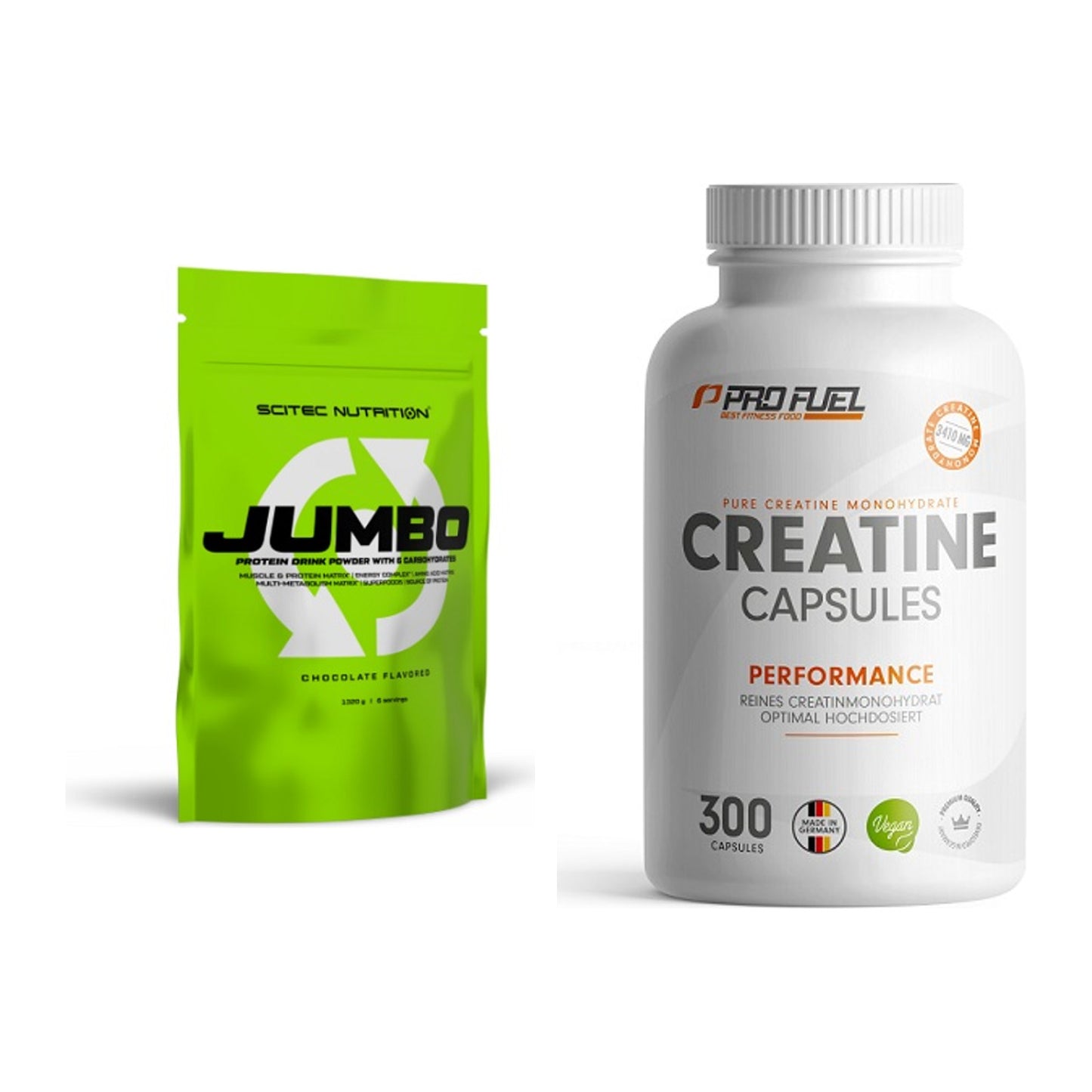 Masseaufbau-Set: Scitec Jumbo + ProFuel Creatine Monohydrate – alle enthaltenen Artikel