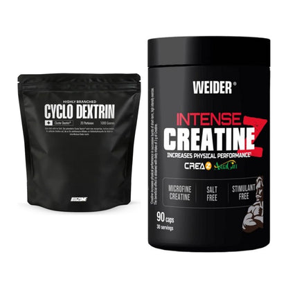 Masseaufbau-Set: Big Zone Cyclo Dextrin + Weider Intense Pure Creatine – alle enthaltenen Artikel