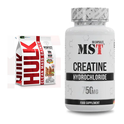 Masseaufbau-Set: Perfect Sports Hulk Clean Mass + MST Creatin HCL – alle enthaltenen Artikel