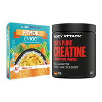 Masseaufbau-Set: Allnutrition Fitmeal + Body Attack 100% Pure Creatine