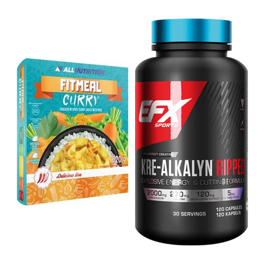Bulk Building Kit: Allnutrition Fitmeal + EFX Kre-Alkalyn Ripped Capsule - alle varer inkludert