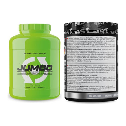 Masseaufbau-Set: Scitec Jumbo + MST Creatin Monohydrate – alle enthaltenen Artikel