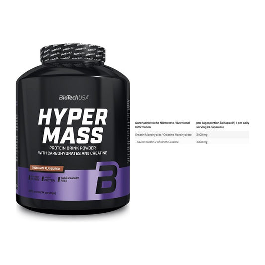 Masseaufbau-Set: BioTech Hyper Mass + INLEAD Creatine Monohydrate – alle enthaltenen Artikel