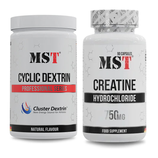 Masseaufbau-Set: MST Cluster Dextrin + MST Creatin HCL – alle enthaltenen Artikel