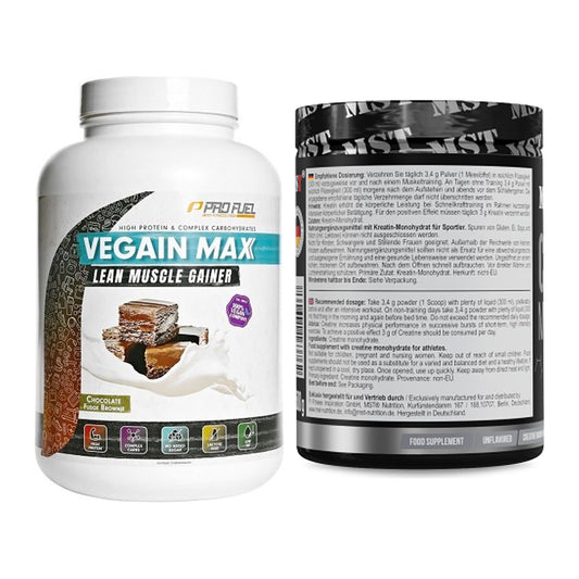 Masseaufbau-Set: ProFuel VEGAIN MAX Gainer + MST Creatin Monohydrate – alle enthaltenen Artikel