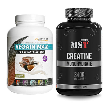 Masseaufbau-Set: ProFuel VEGAIN MAX Gainer + MST Creatine Monohydrate – alle enthaltenen Artikel