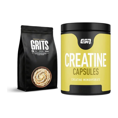 Masseaufbau-Set: Big Zone Grits (Maisgrieß) + ESN Ultrapure Creatine – alle enthaltenen Artikel