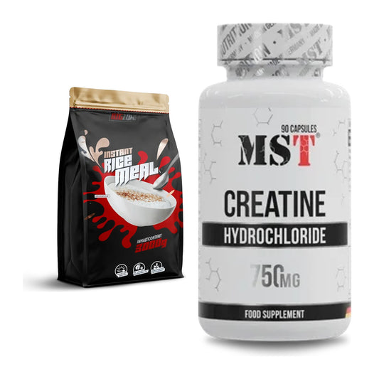 Hromadná stavebnice: Big Zone Rice Meal 3000g sáček + MST Creatine HCL - všechny položky v ceně