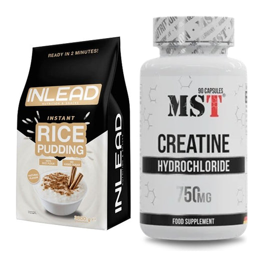 Masseaufbau-Set: INLEAD Instant Rice Pudding + MST Creatin HCL – alle enthaltenen Artikel