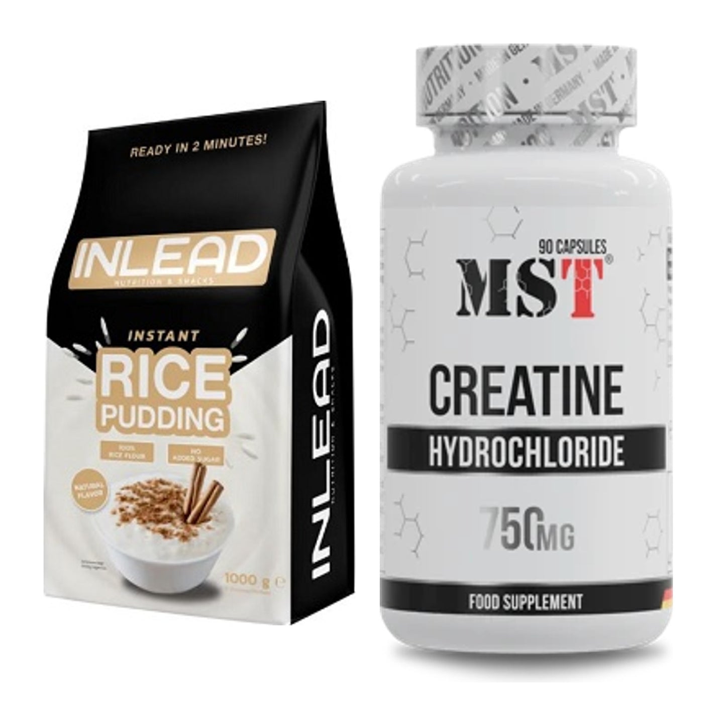 Masseaufbau-Set: INLEAD Instant Rice Pudding + MST Creatin HCL – alle enthaltenen Artikel