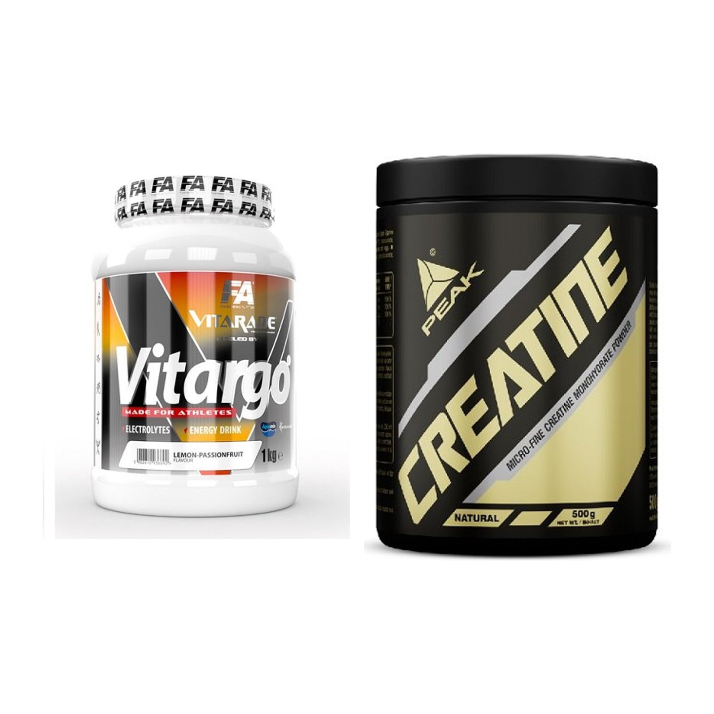 Masseaufbau-Set: FA Vitarade Vitargo + Peak Creatin Powder – alle enthaltenen Artikel