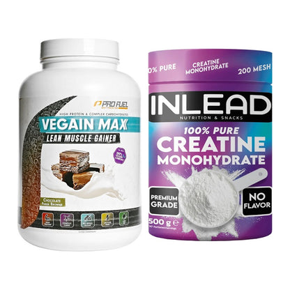 Masseaufbau-Set: ProFuel VEGAIN MAX Gainer + INLEAD Creatine – alle enthaltenen Artikel