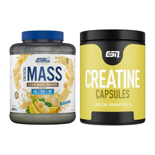 Masseaufbau-Set: Applied Critical Mass + ESN Ultrapure Creatine – alle enthaltenen Artikel