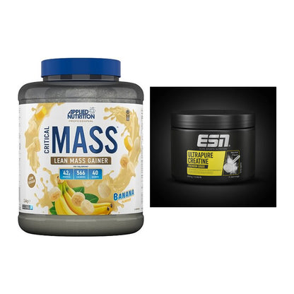 Masseaufbau-Set: Applied Critical Mass + ESN Ultrapure Creatine – alle enthaltenen Artikel