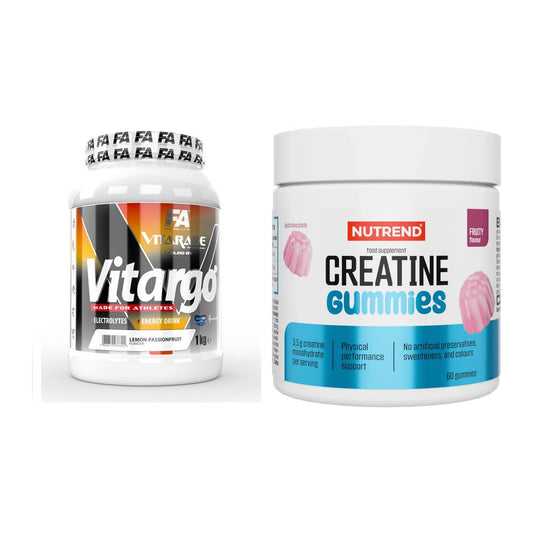 Masseaufbau-Set: FA Vitarade Vitargo + Nutrend Creatine Gummies Fruity – alle enthaltenen Artikel