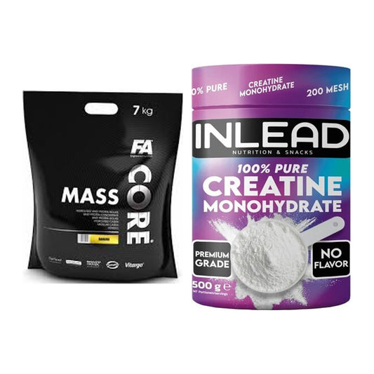 Masseaufbau-Set: FA Nutrition CORE Mass + INLEAD Creatine Monohydrate – alle enthaltenen Artikel