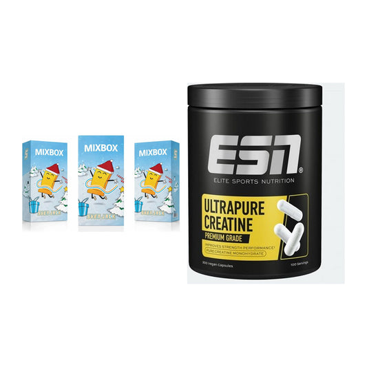 Massabouwset: Sven Jack MIXBOX 49x65g + ESN Ultrapure Creatine - alle items inbegrepen